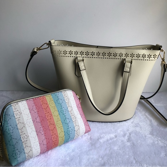 Nanette Lenore Blair Satchel with Removable Pouch, NWT - Picture 2 of 10